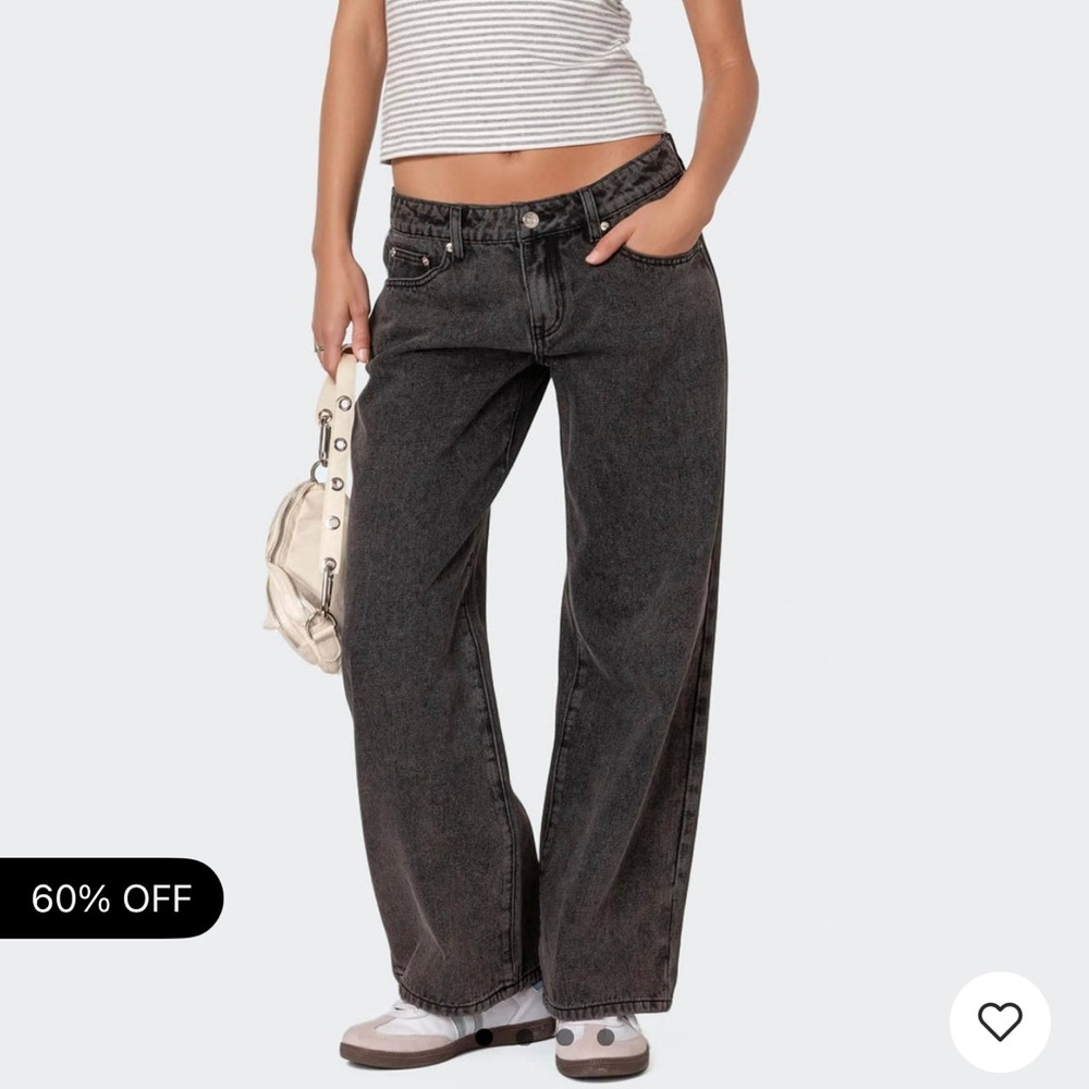 Edikted low rise petite jeans